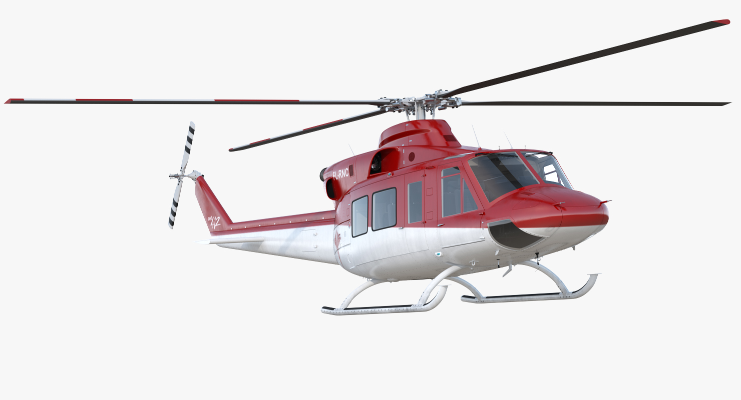 Bell 412 Medical Helicopter 3D