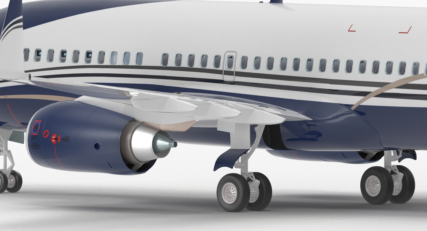 3D Boeing 737 700 with Interior Generic Rigged model