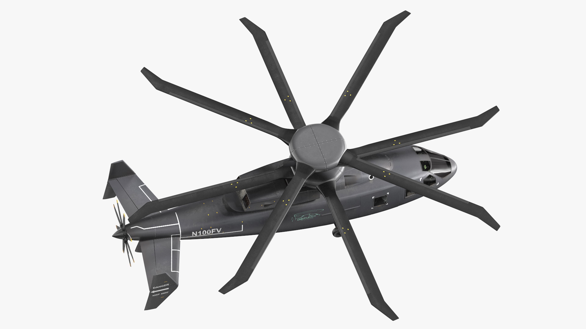 3D SB-1 Defiant Helicopter model