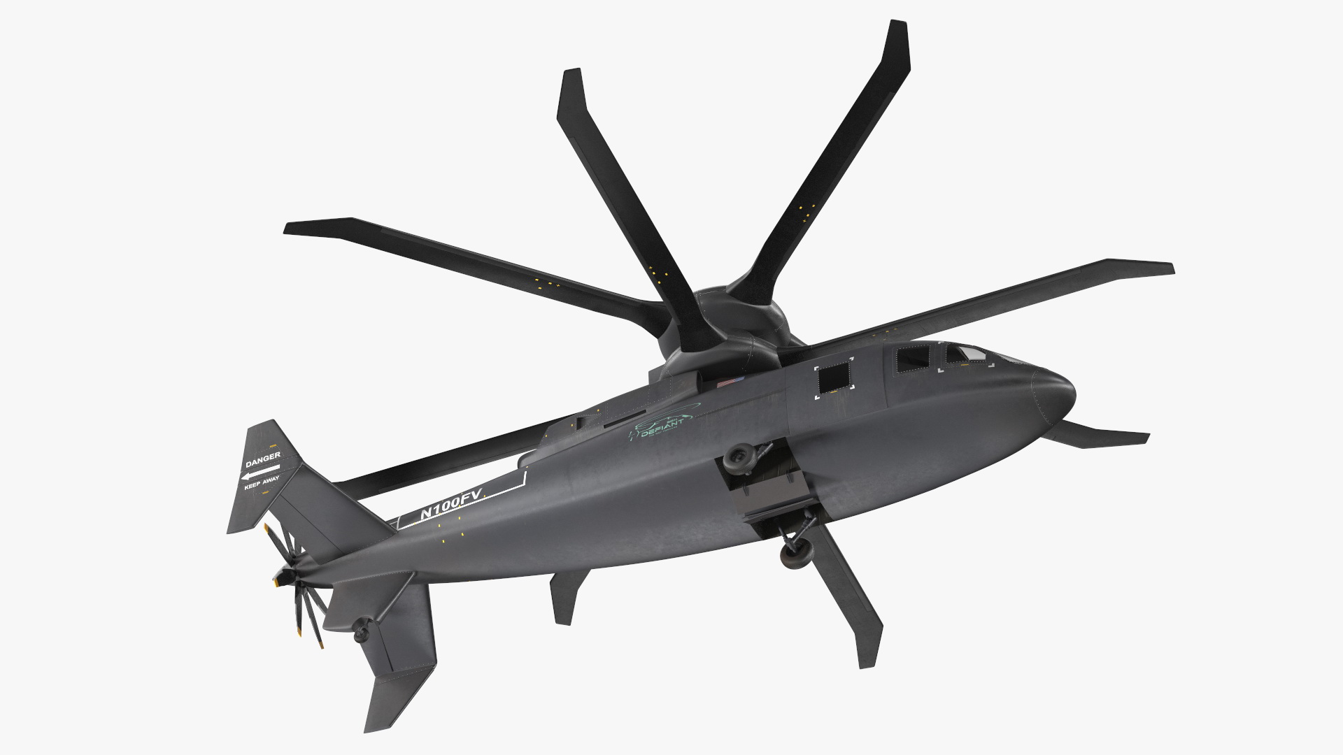 3D SB-1 Defiant Helicopter model