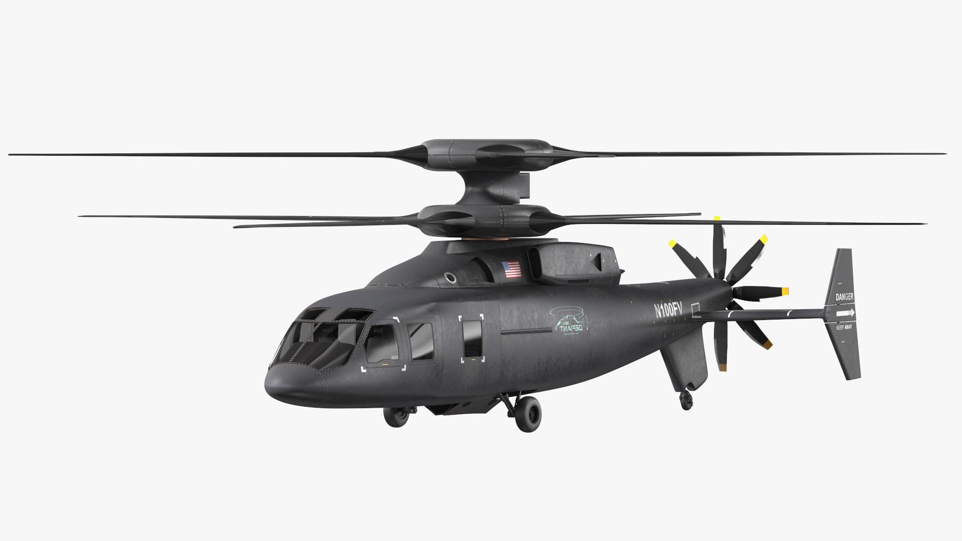 3D SB-1 Defiant Helicopter model