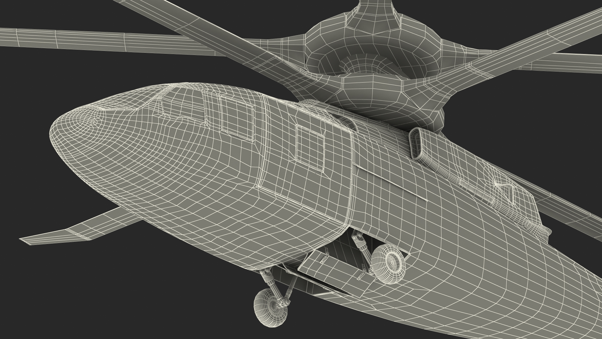 3D SB-1 Defiant Helicopter model