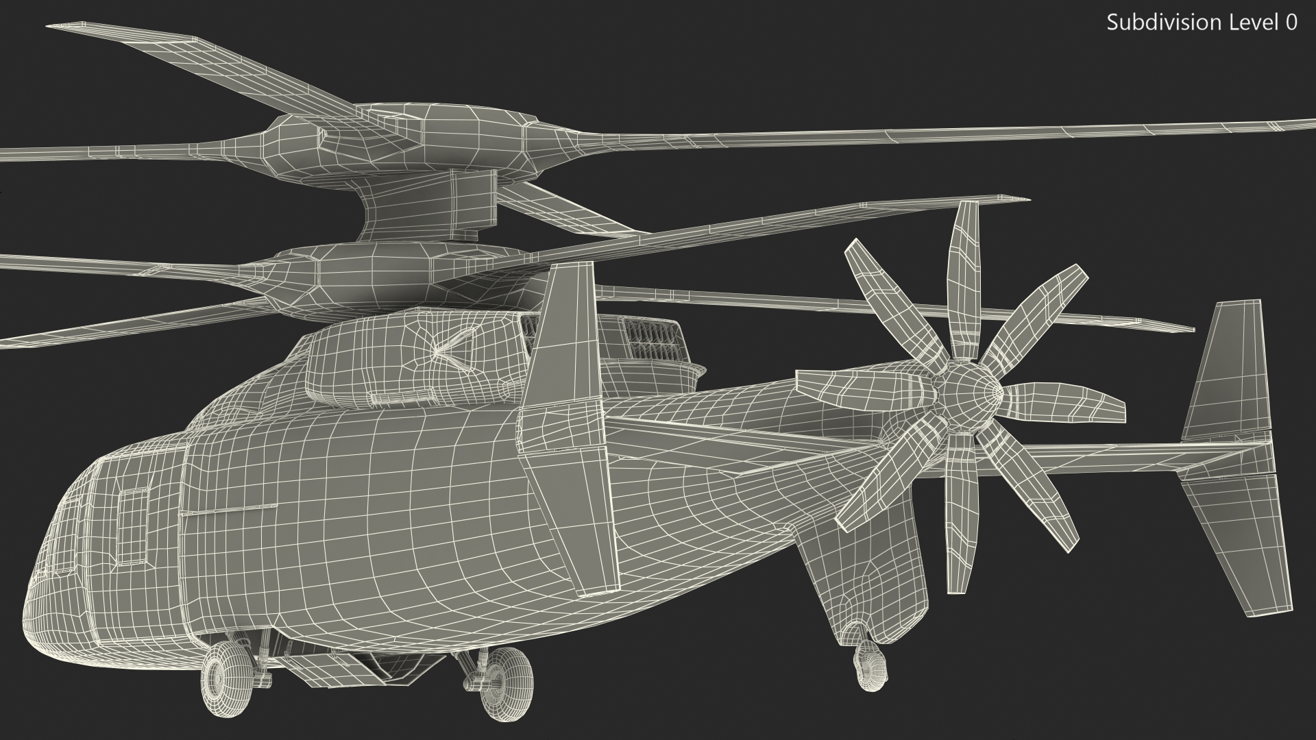 3D SB-1 Defiant Helicopter model