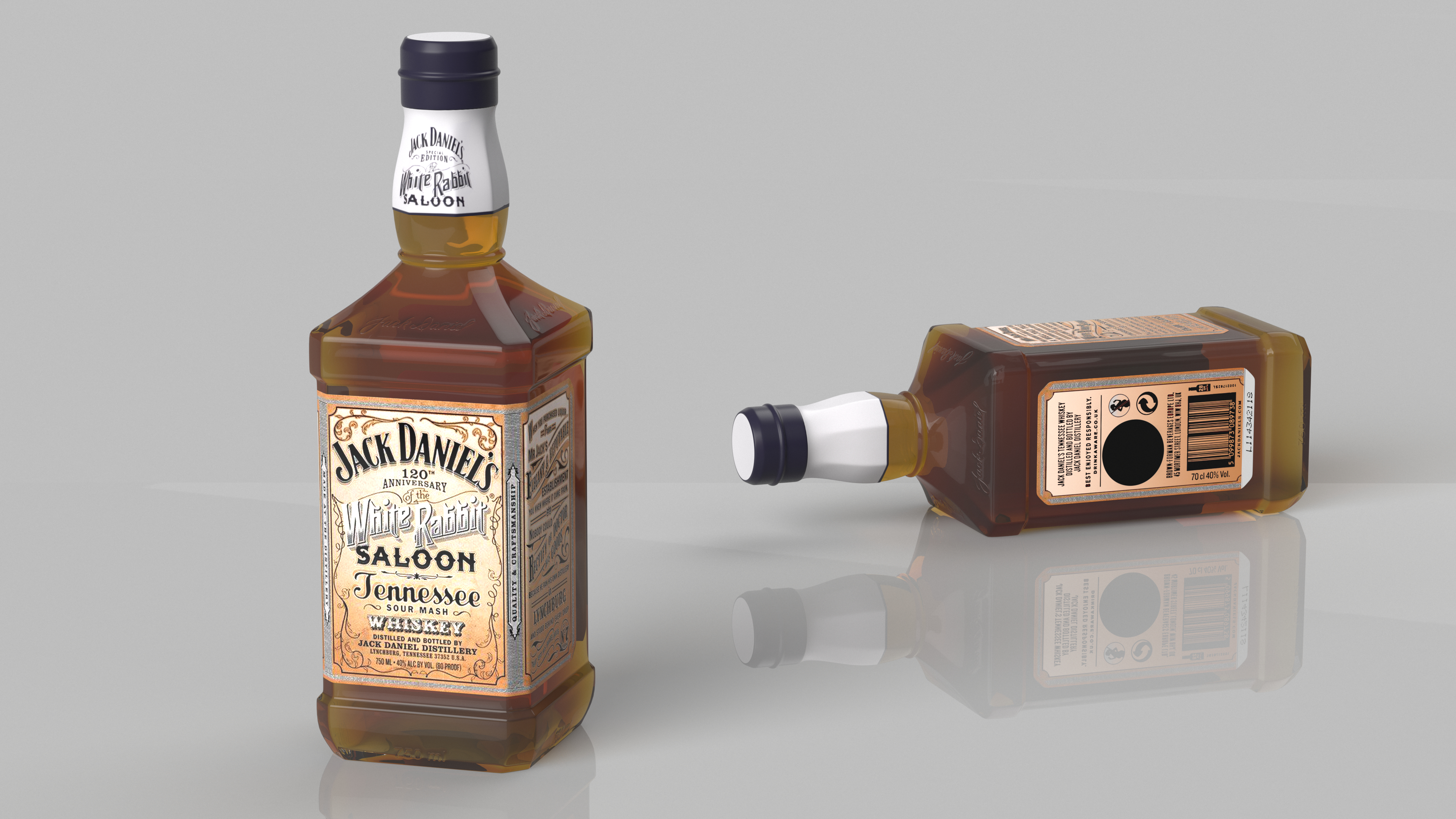 3D model Jack Daniels White Rabbit Saloon Whiskey