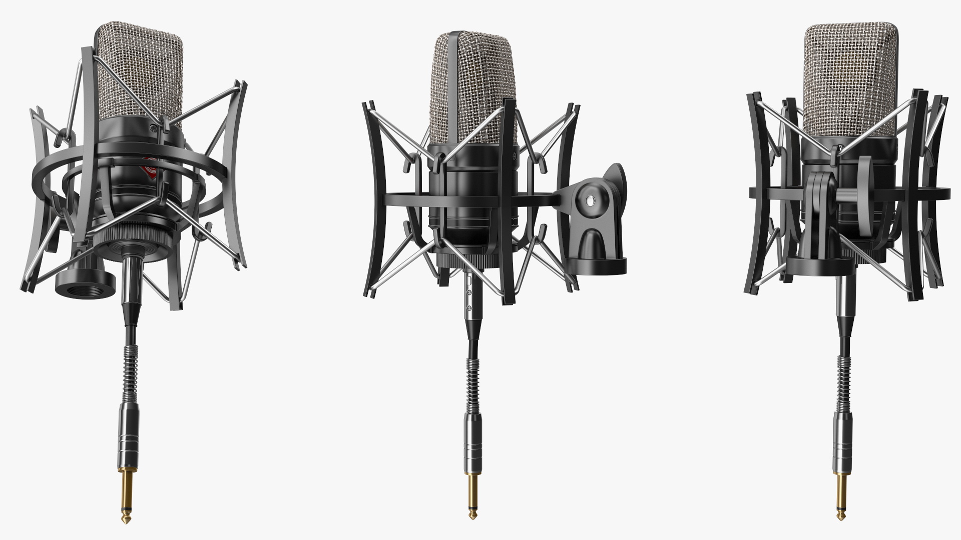 Professional Studio Microphone with Shock Mount 3D