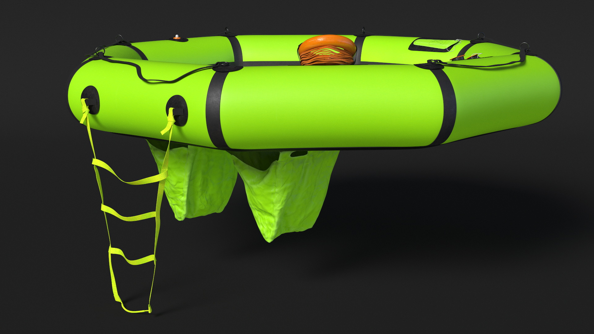 3D Enhanced Life Raft Plus model