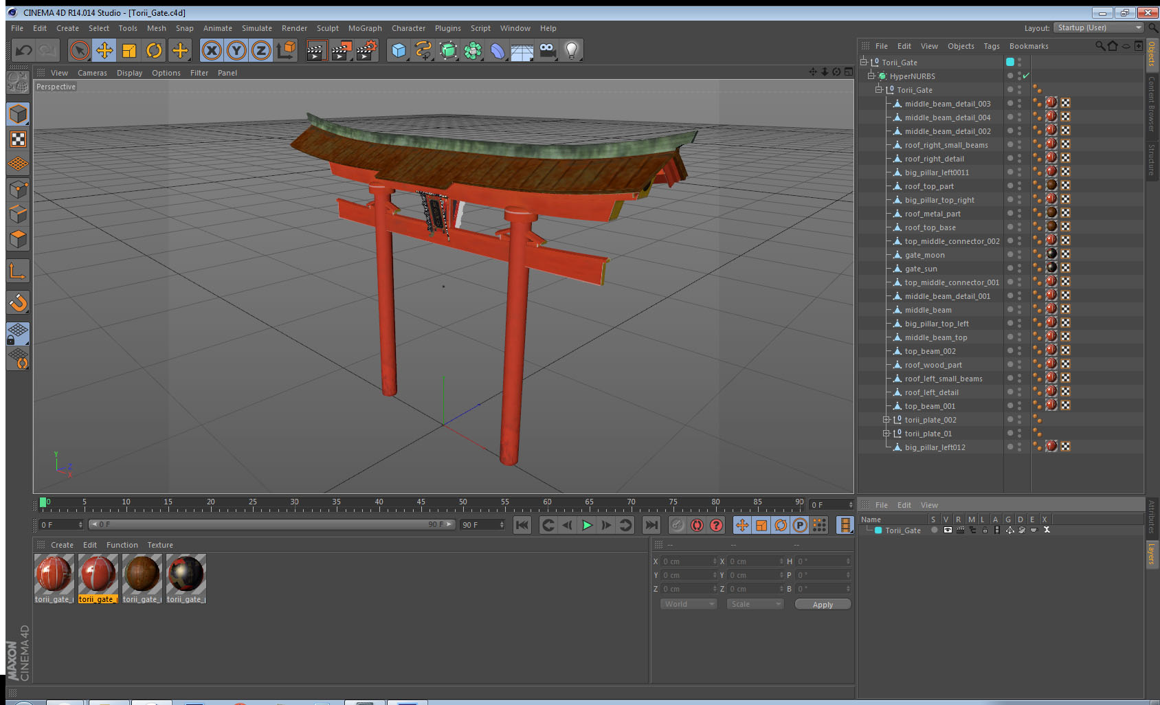 3D model Torii Gate