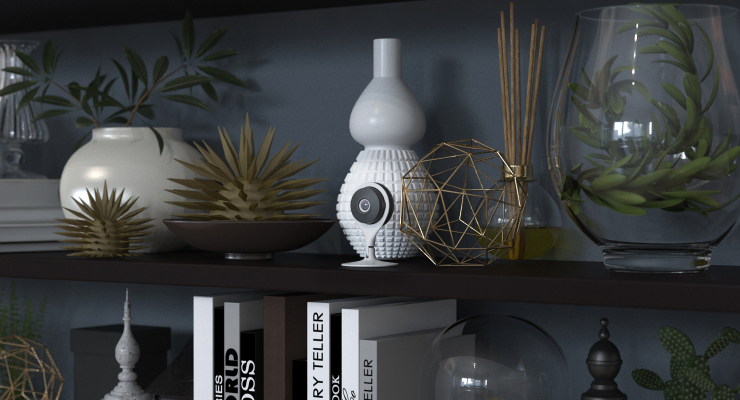 3D Indoor Smart Security Camera model