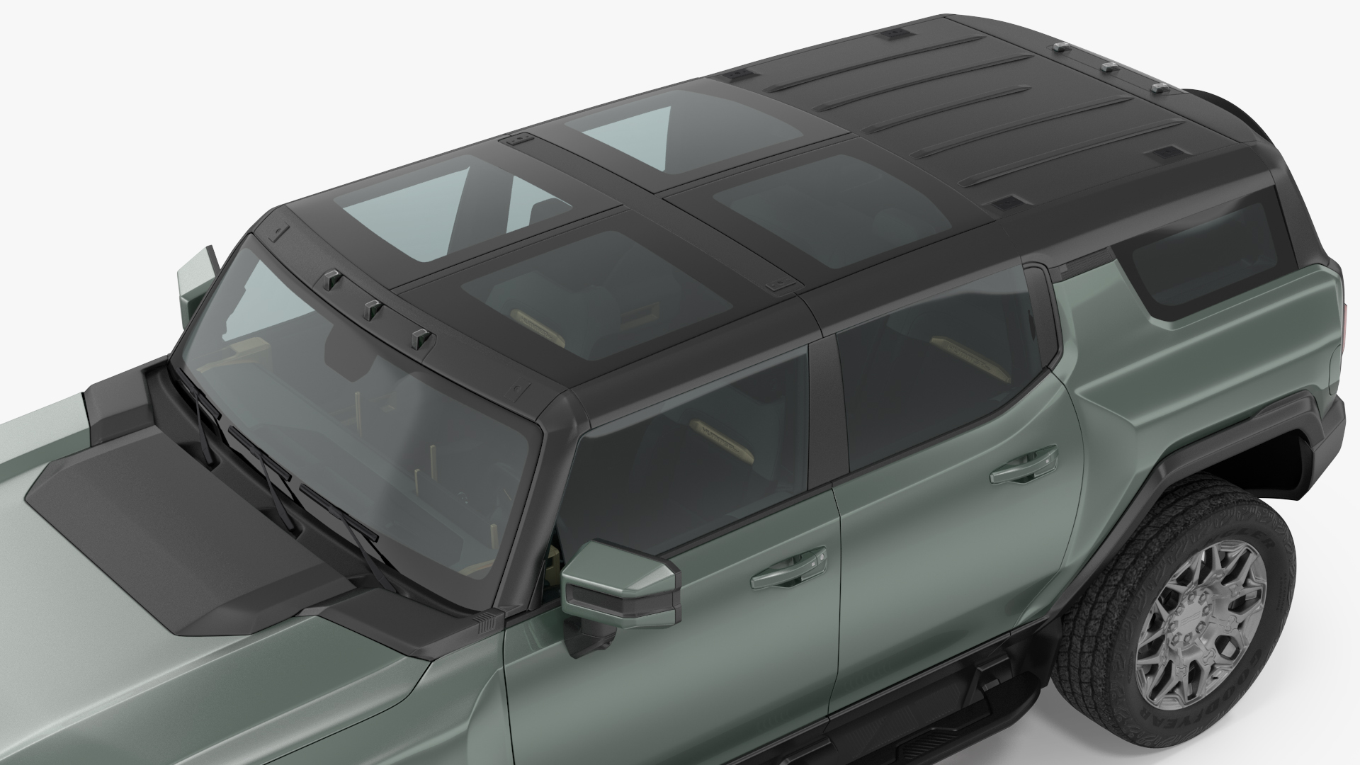 3D GMC Hummer EV SUV Simple Interior model