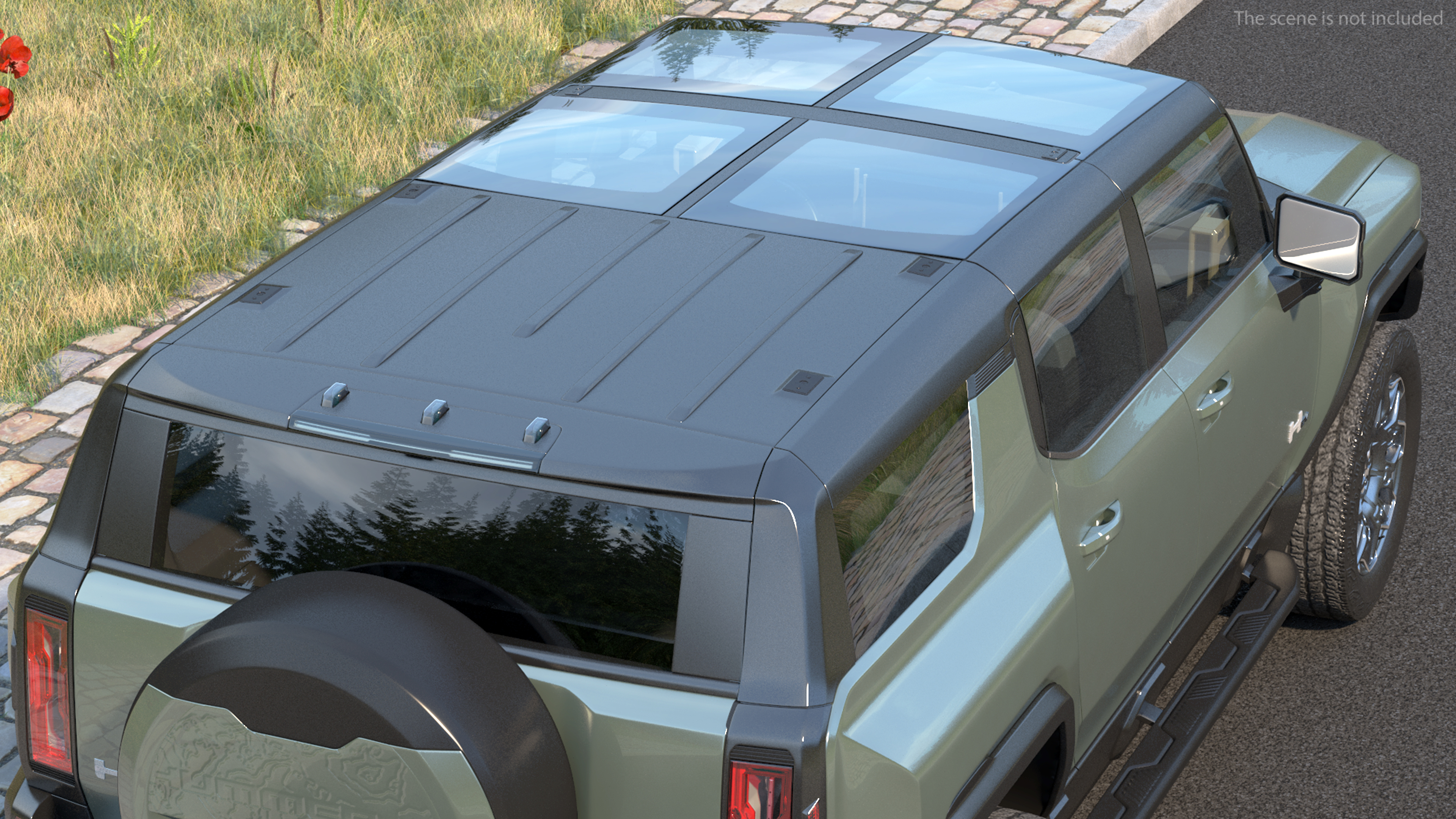 3D GMC Hummer EV SUV Simple Interior model