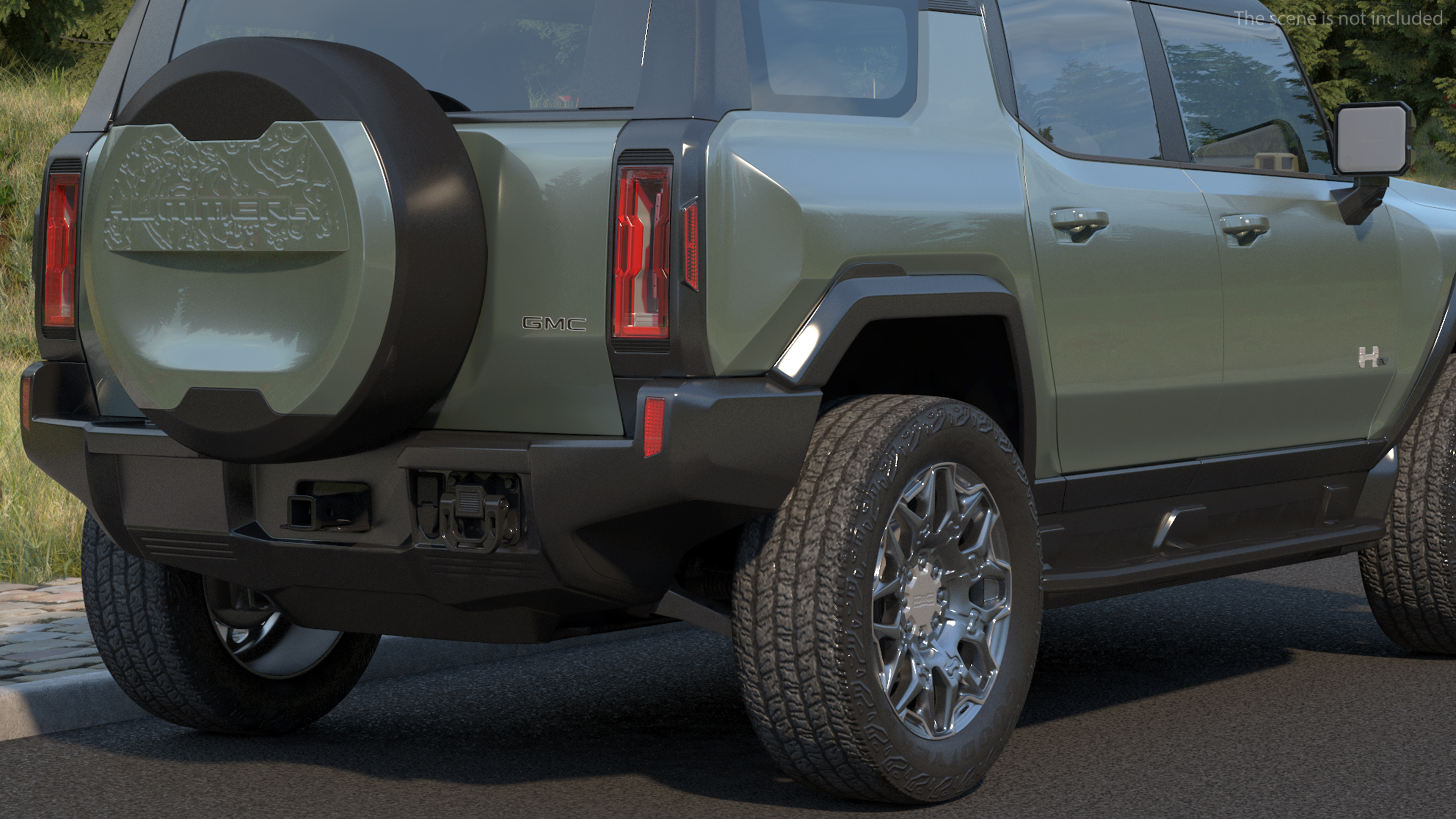 3D GMC Hummer EV SUV Simple Interior model