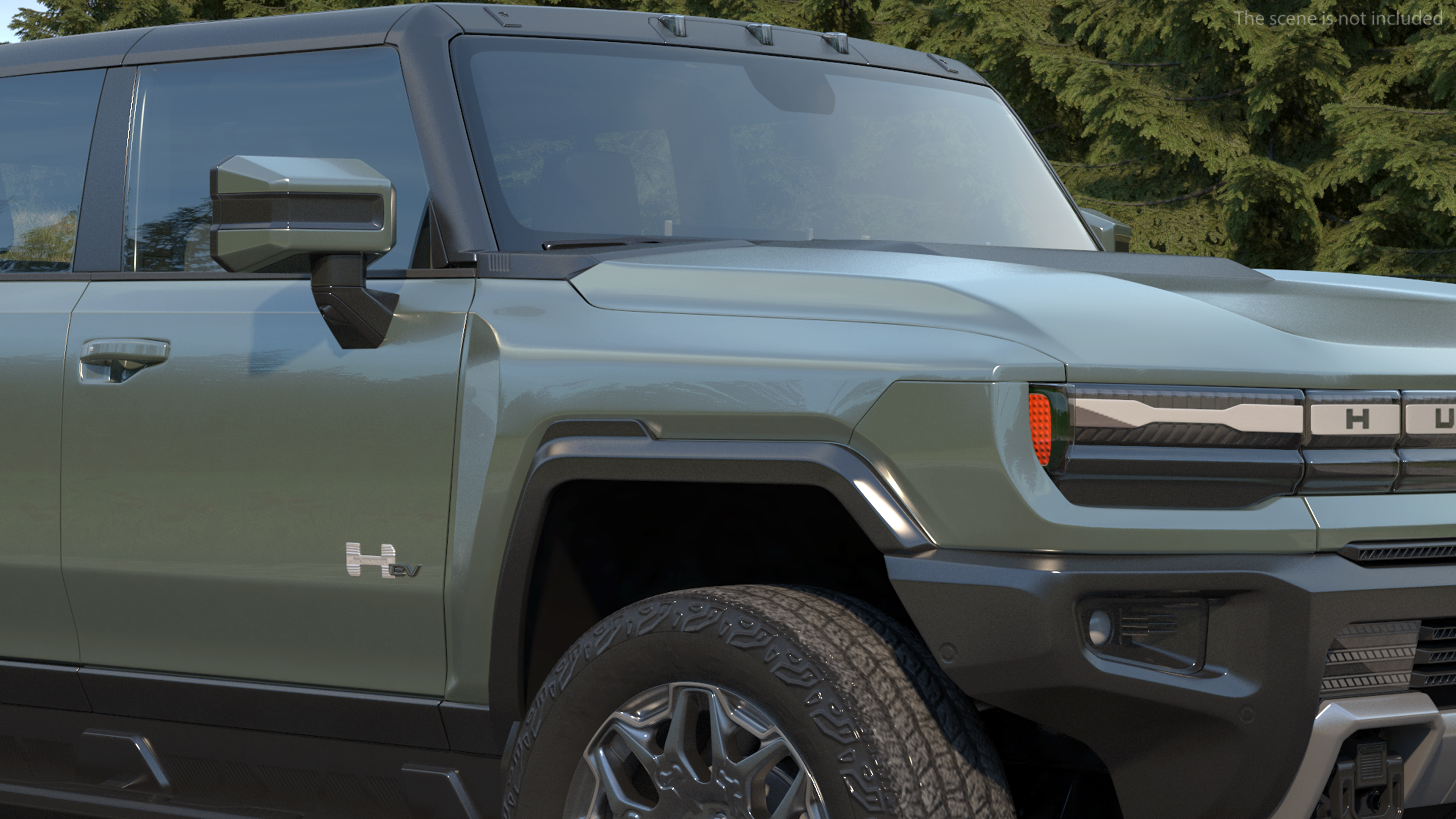 3D GMC Hummer EV SUV Simple Interior model