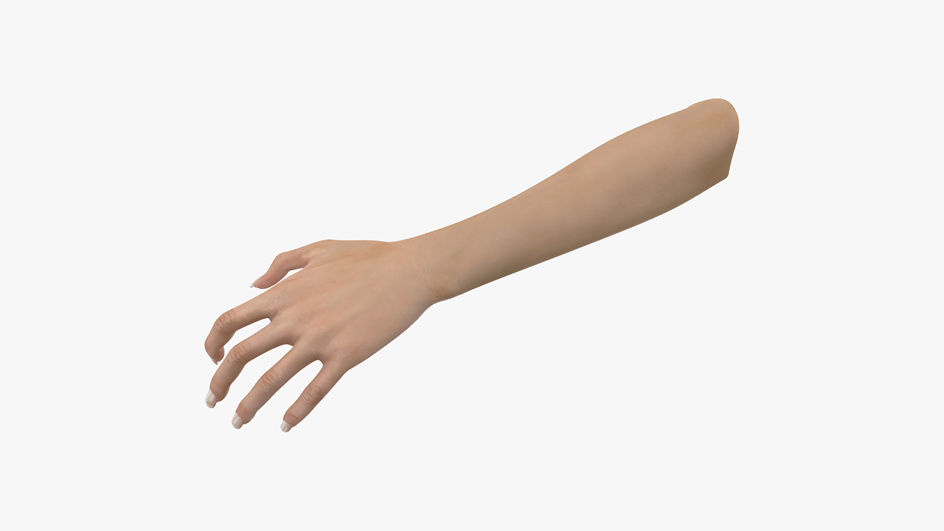 3D model European Woman Hand Rigged for Cinema 4D