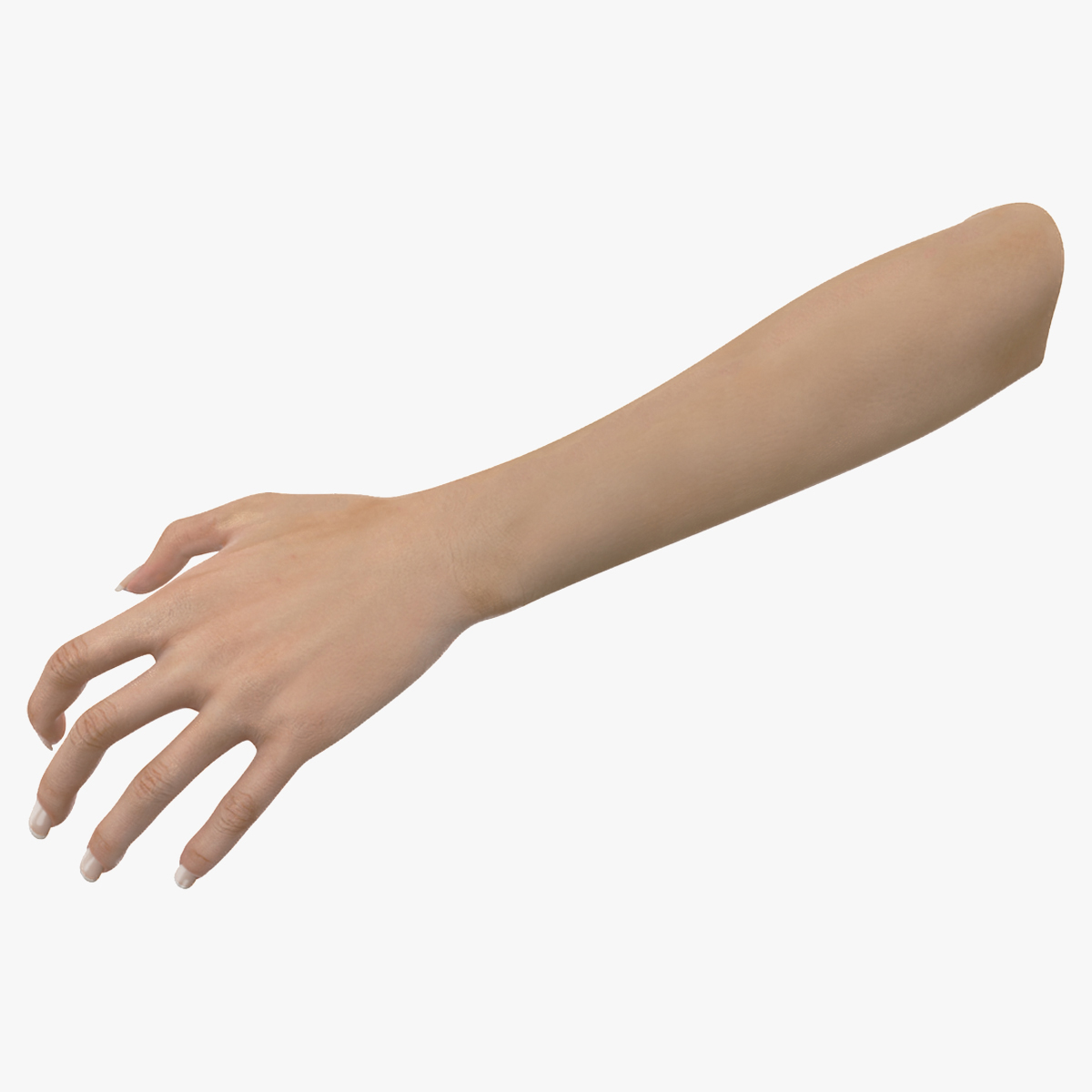 3D model European Woman Hand Rigged for Cinema 4D