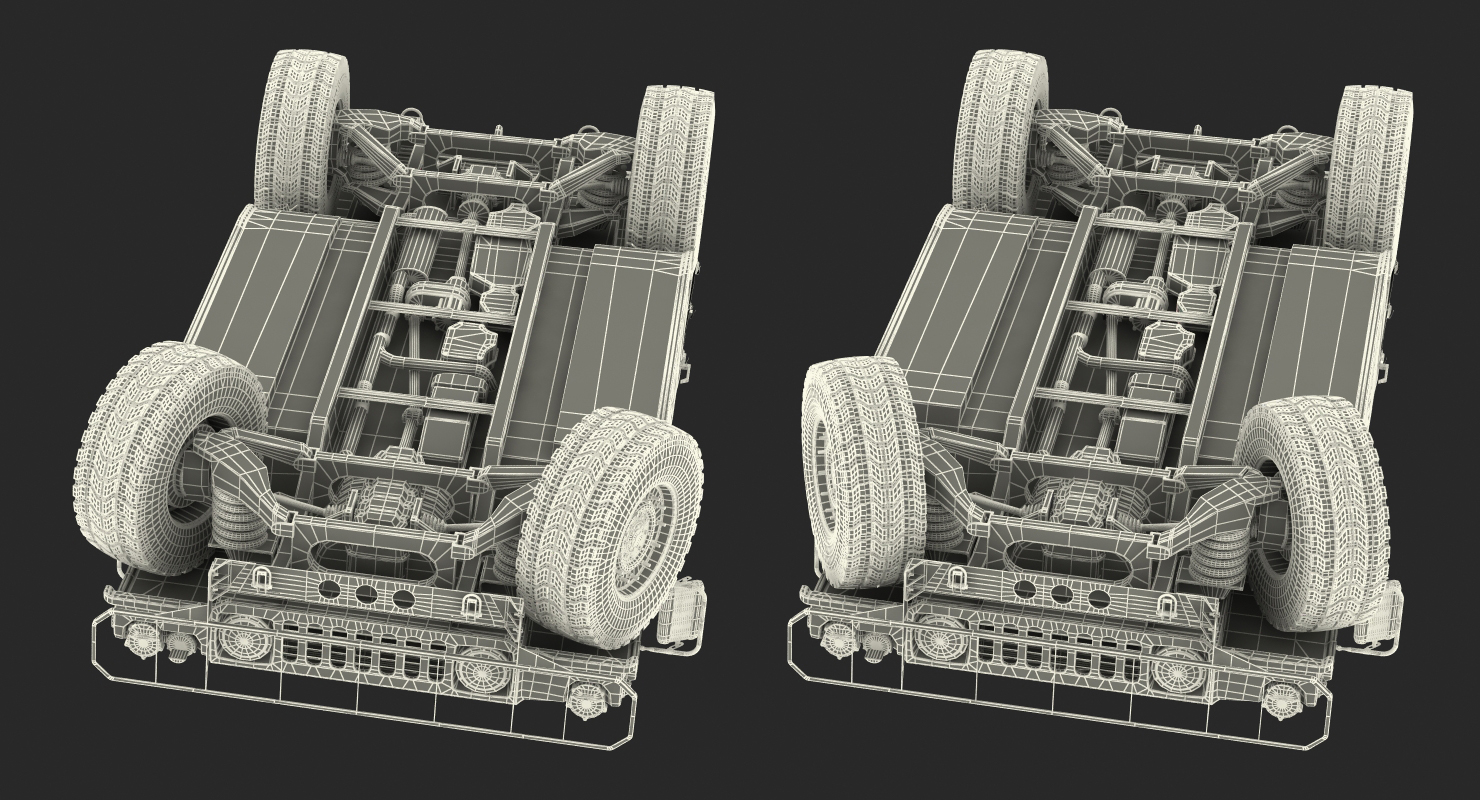 3D Soft Top Military Car HMMWV m1035 Rigged Green