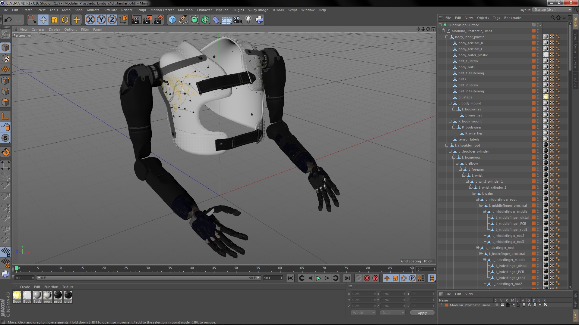 Modular Prosthetic Limbs 3D model