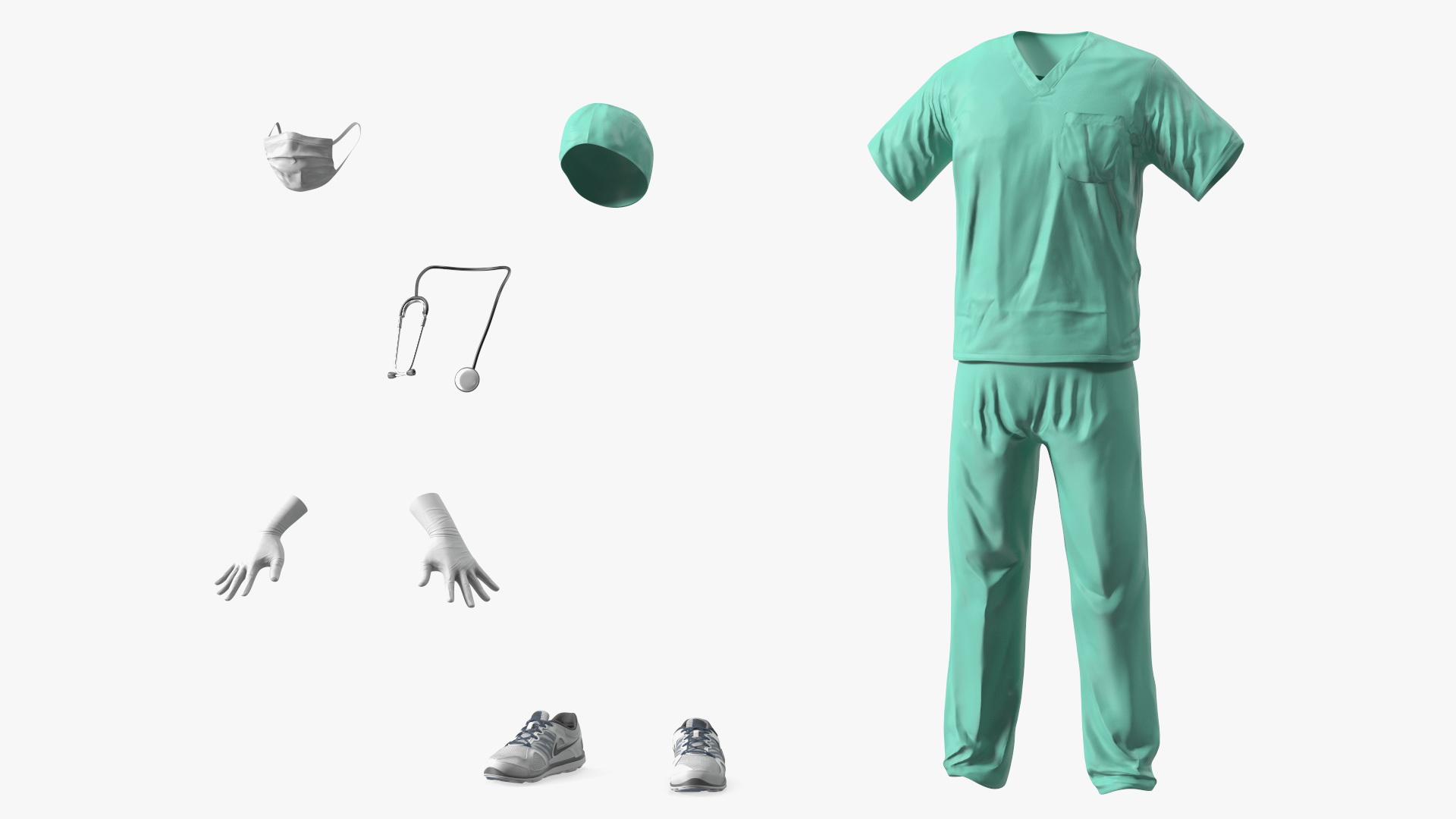 Male Surgeon Doctor 3D model