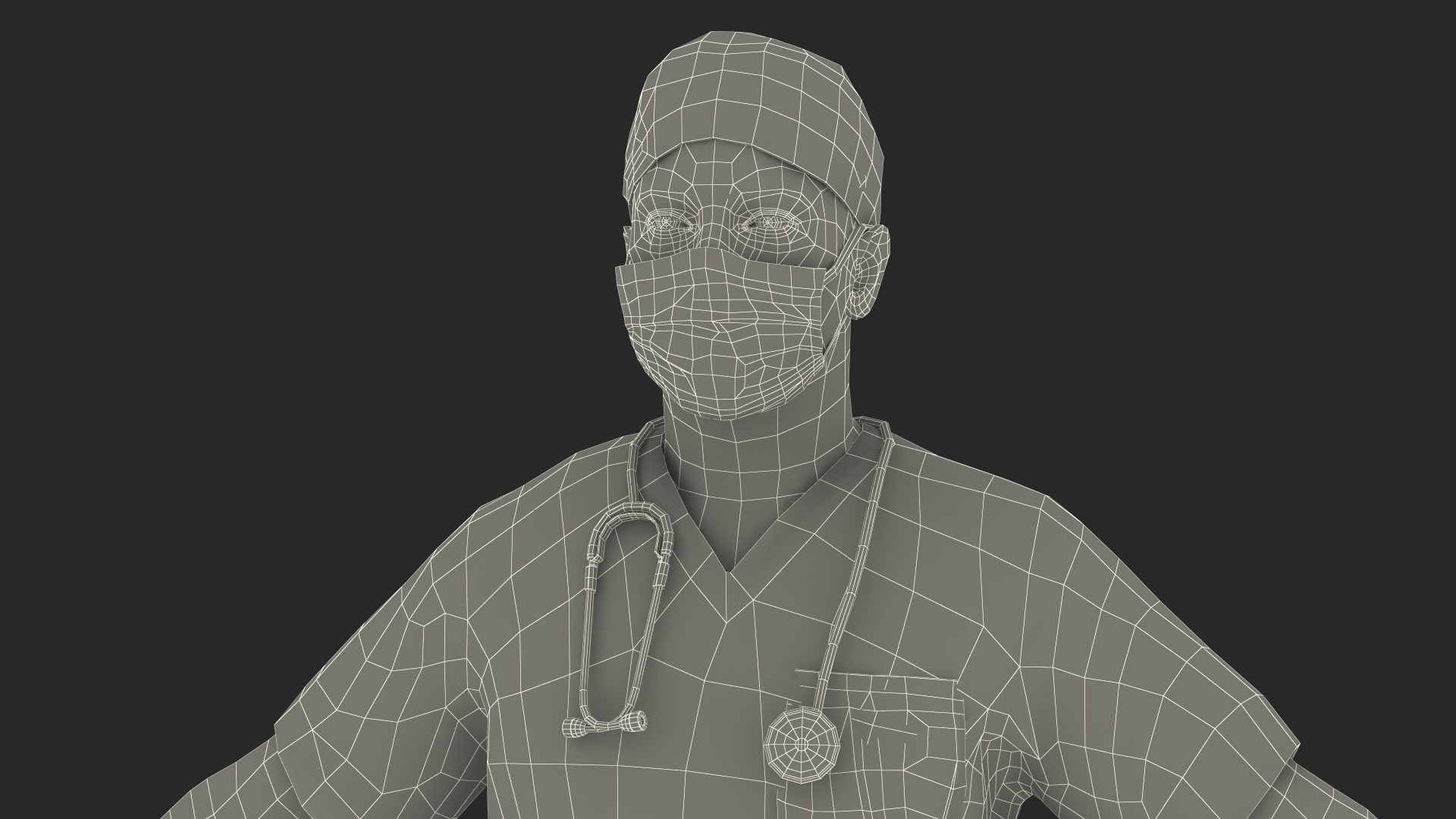 Male Surgeon Doctor 3D model