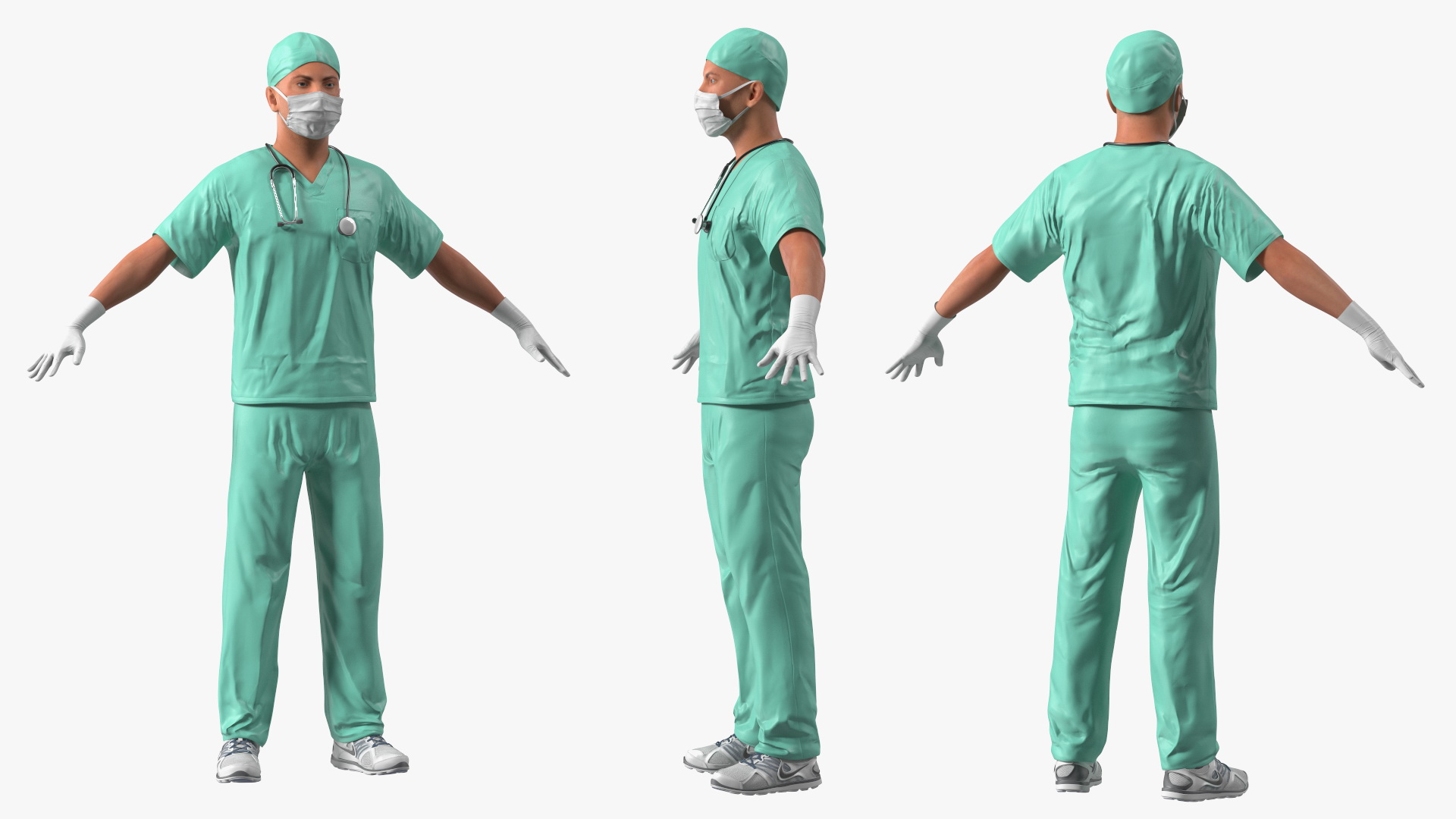 Male Surgeon Doctor 3D model