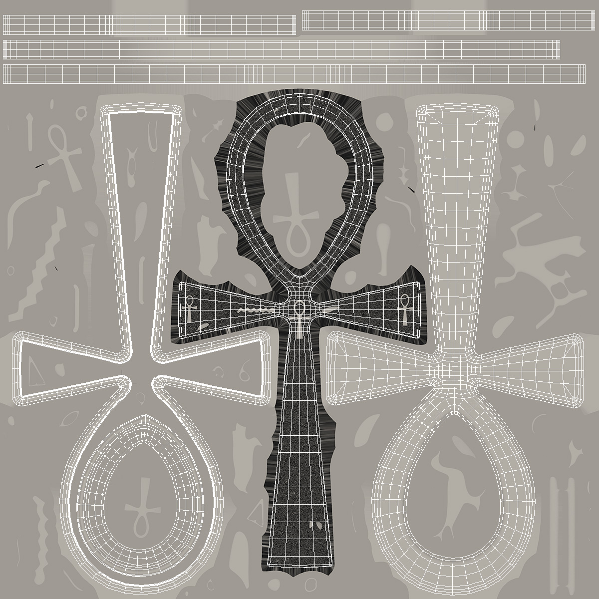 3D Ankh Symbol