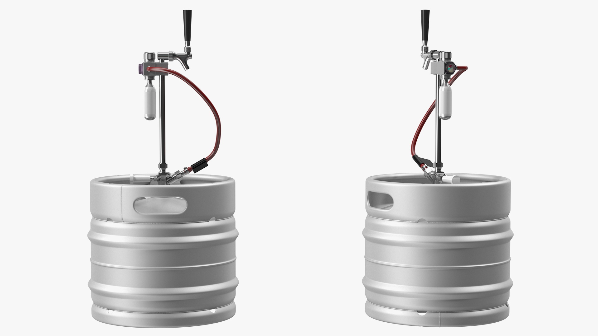 3D model Beer Keg 30L with Portable Tap