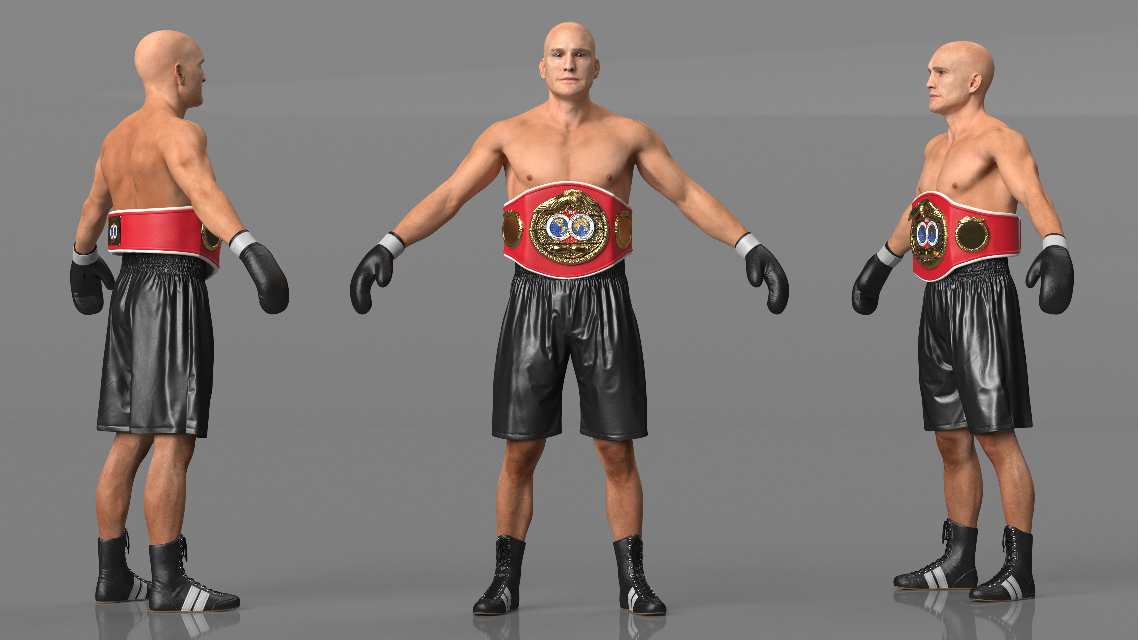 3D IBF Boxing Champion Rigged