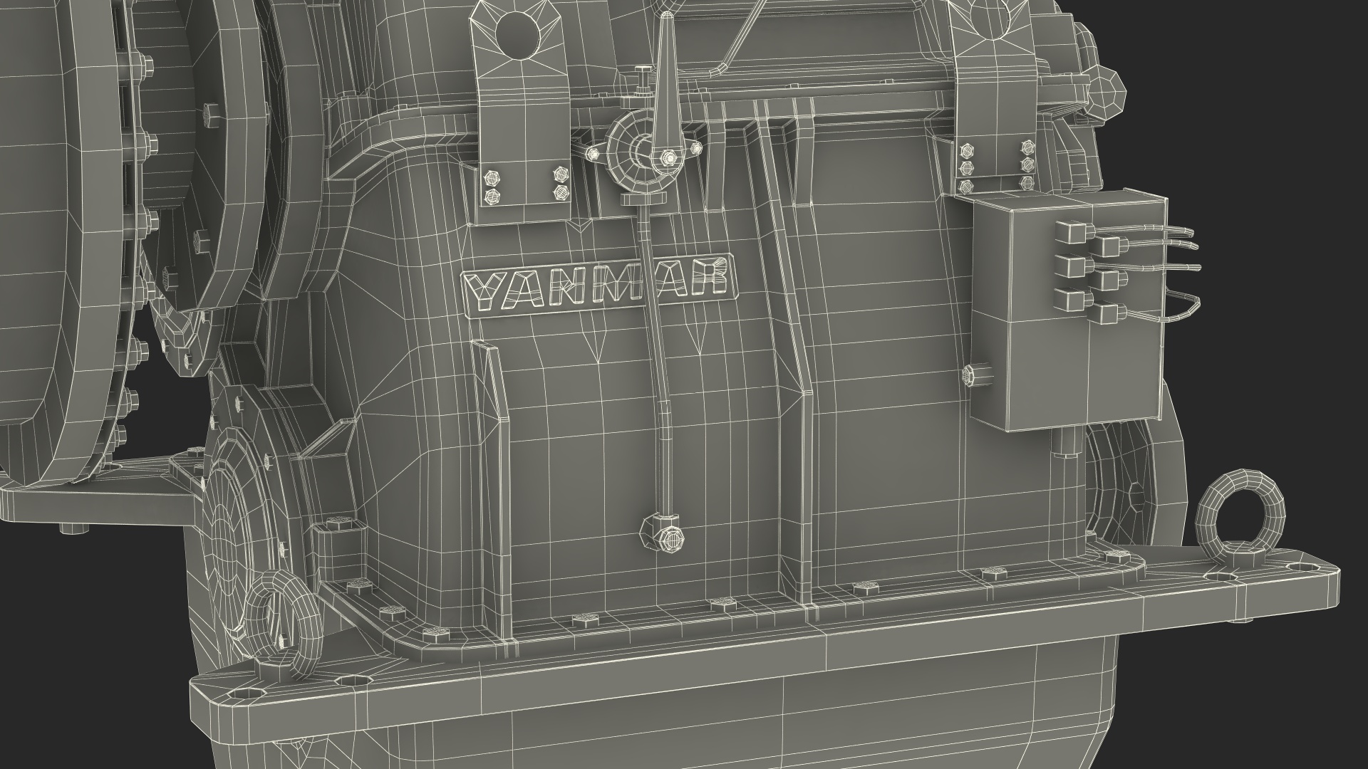 Transmission for Engine Yanmar 6EY26W 3D