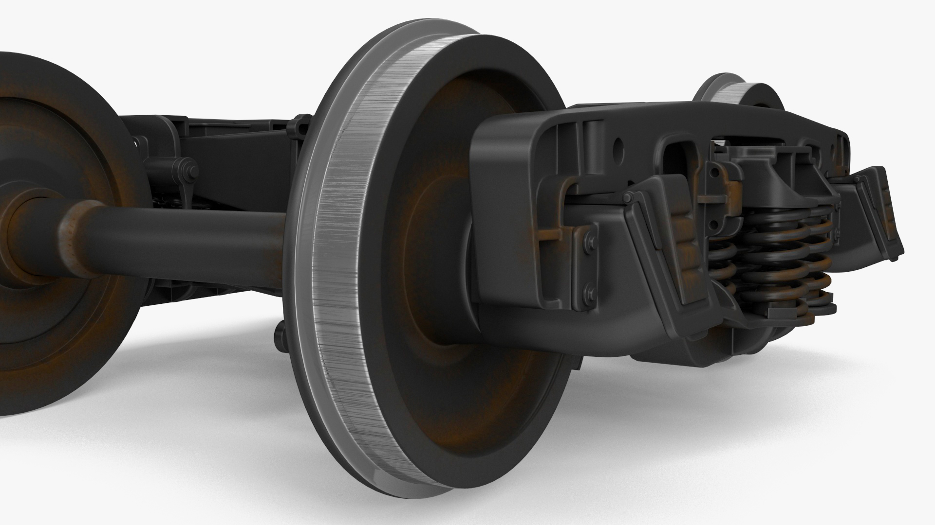 3D model Train Wheel Undercarriage