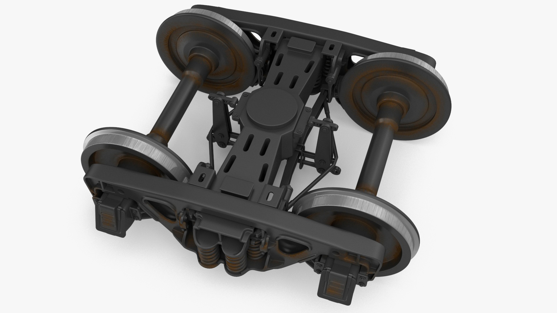 3D model Train Wheel Undercarriage