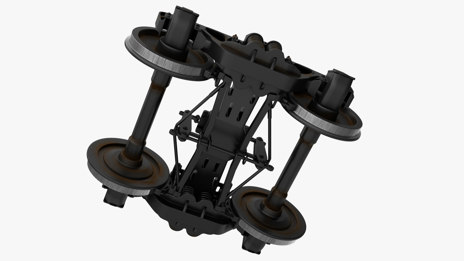 3D model Train Wheel Undercarriage