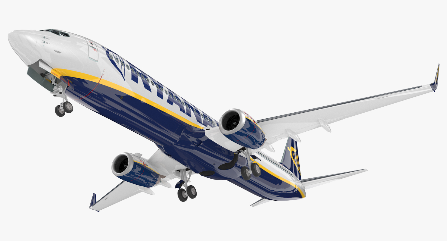 3D Boeing 737 900 with Interior Ryanair