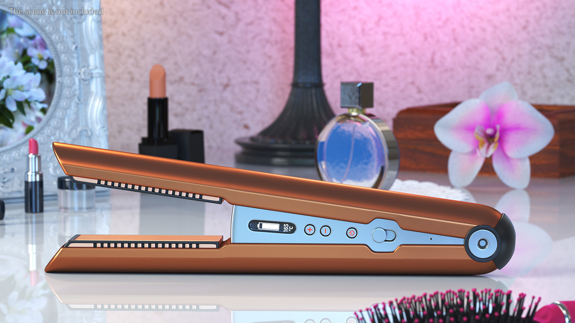 Wireless Hair Straightener Dyson Corrale Copper 3D