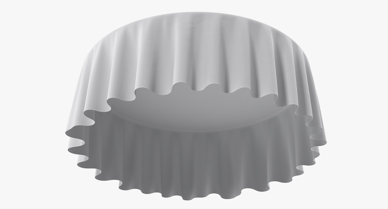 3D Round TableCloth 2 model