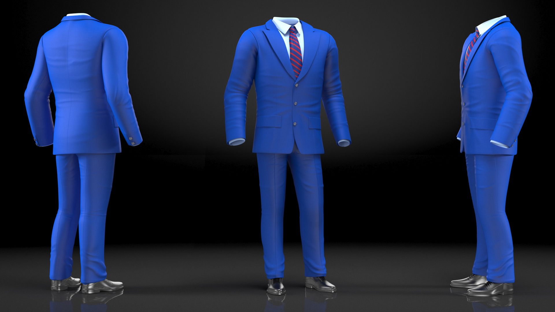 3D Cartoon Business Suit