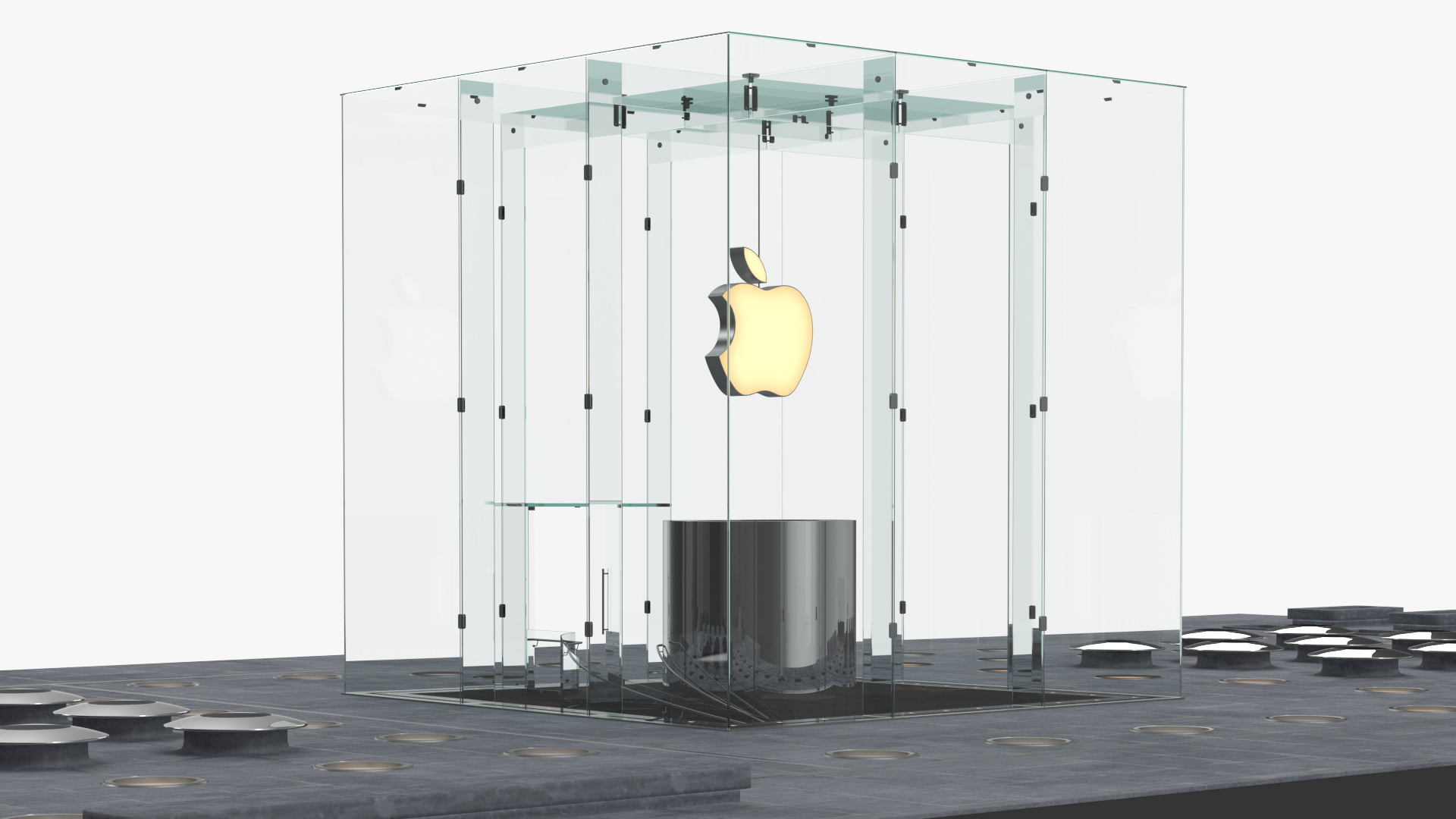 3D Apple Store Fifth Avenue New York model