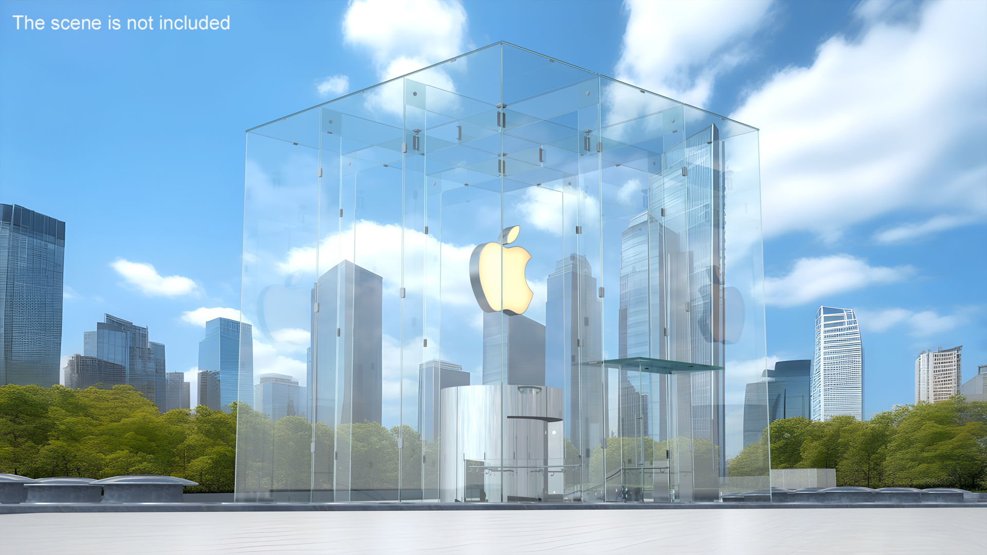 3D Apple Store Fifth Avenue New York model