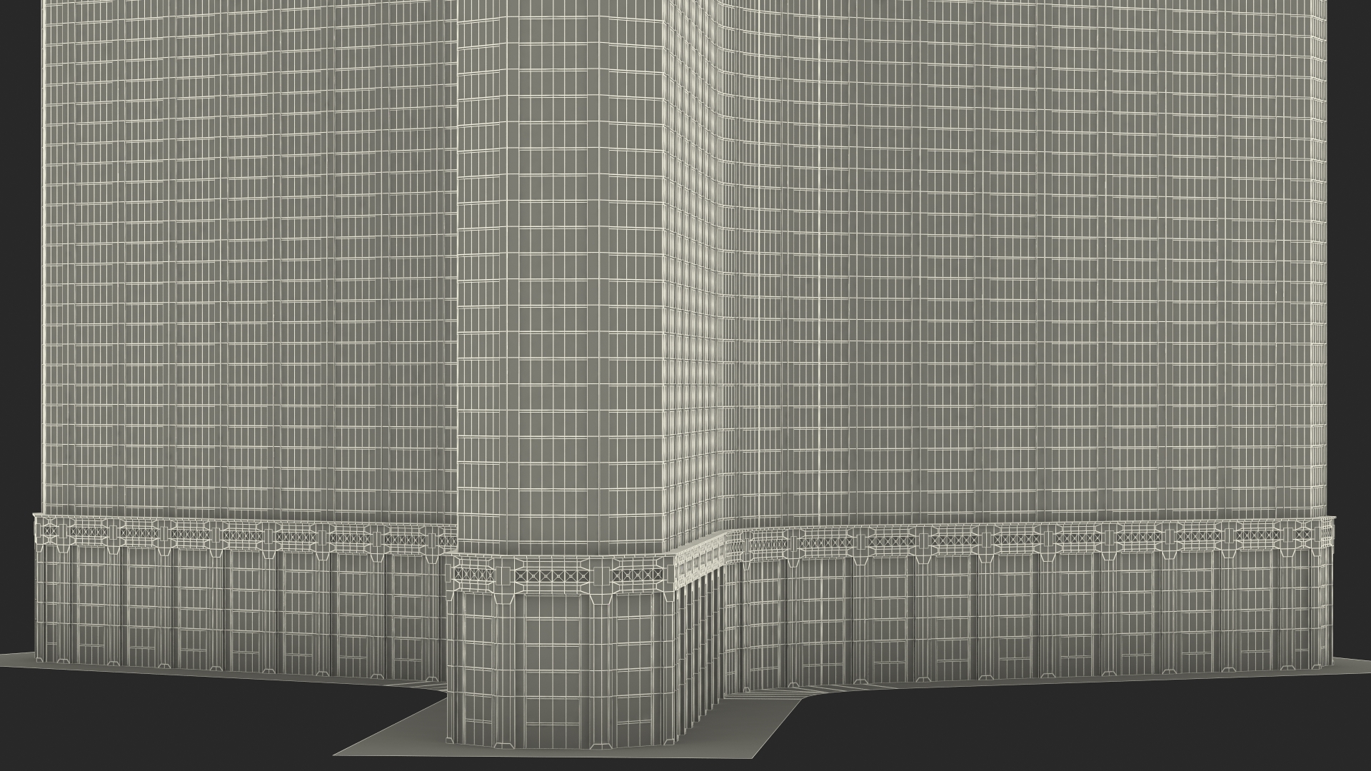 3D Mandalay Bay Night Glow model