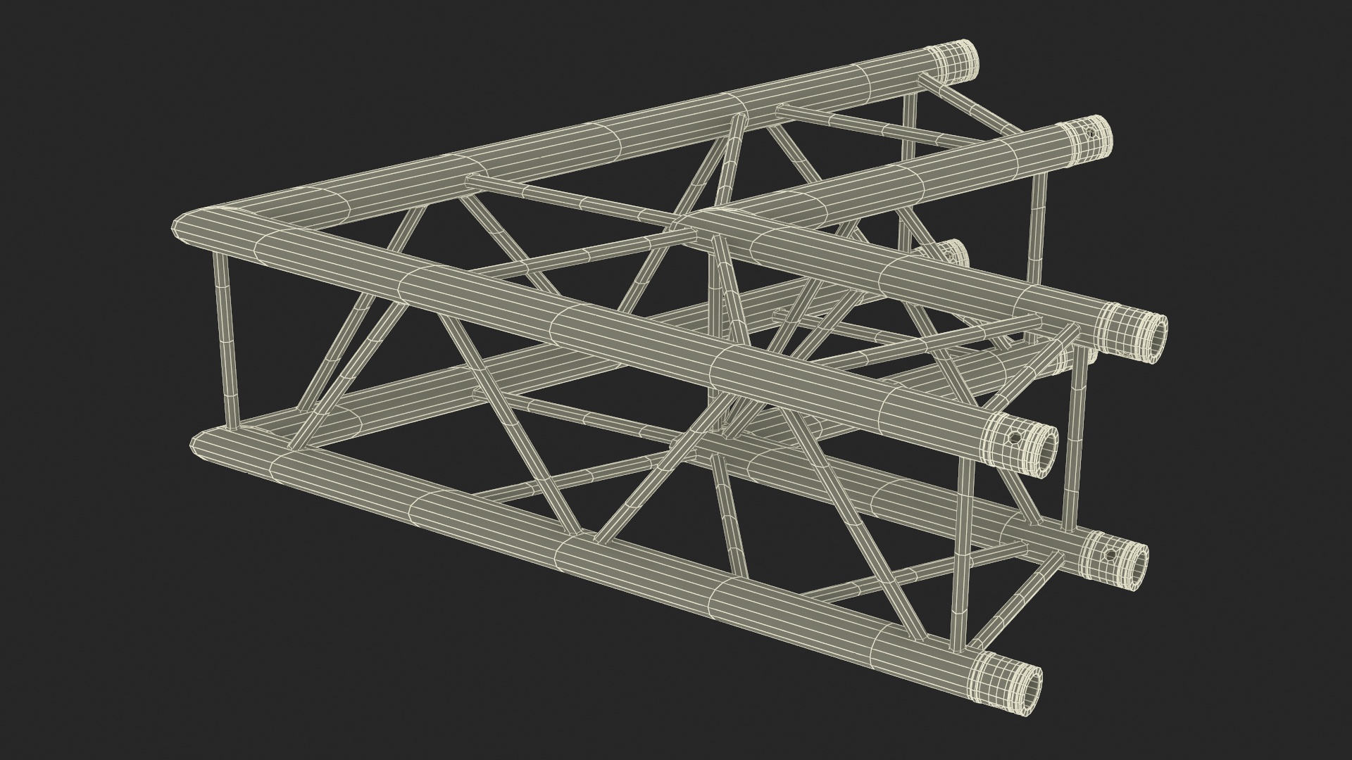 3D Architecture Square Truss Modular model