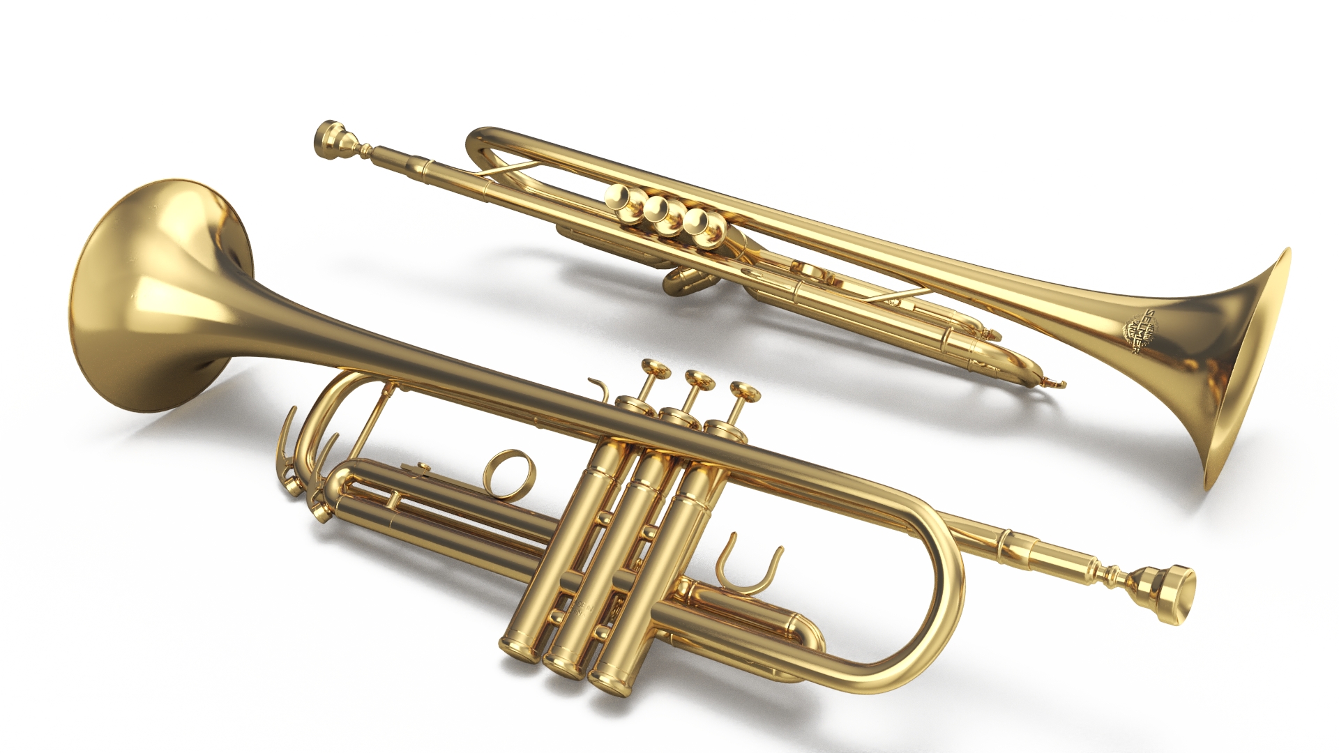 3D Classic Trumpet Instrument