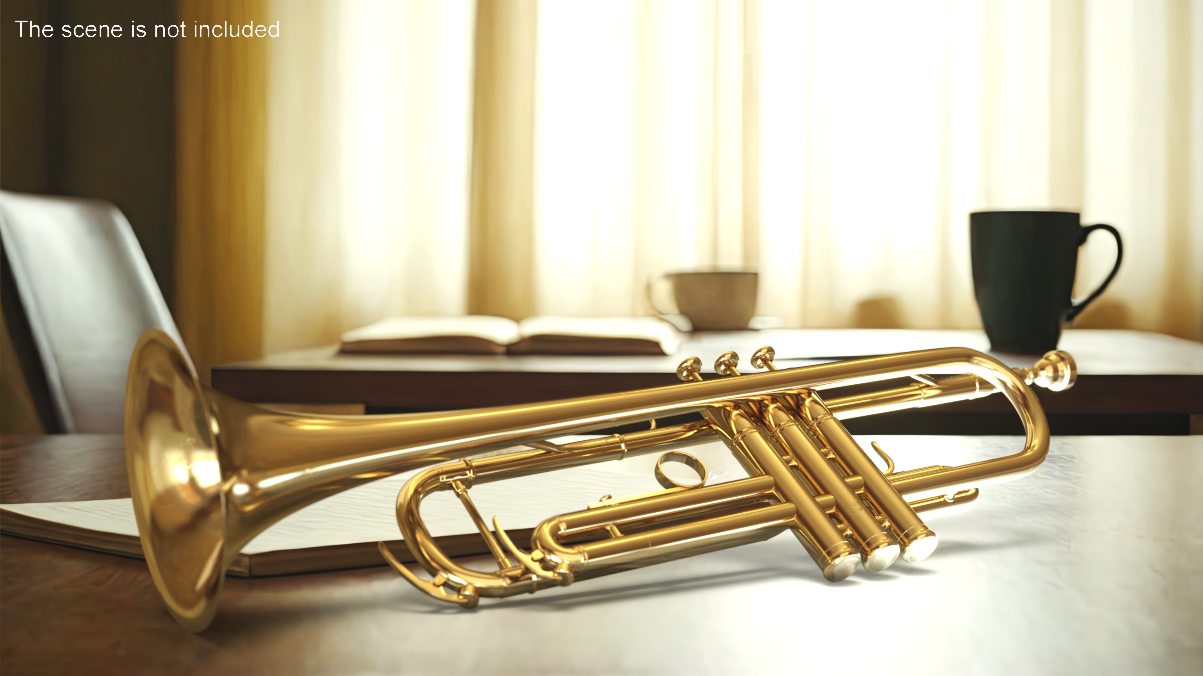 3D Classic Trumpet Instrument