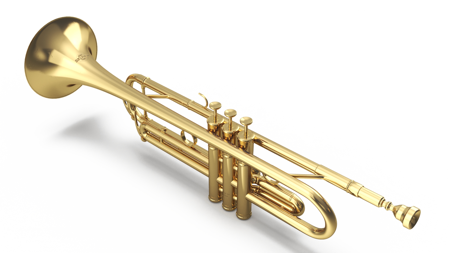 3D Classic Trumpet Instrument