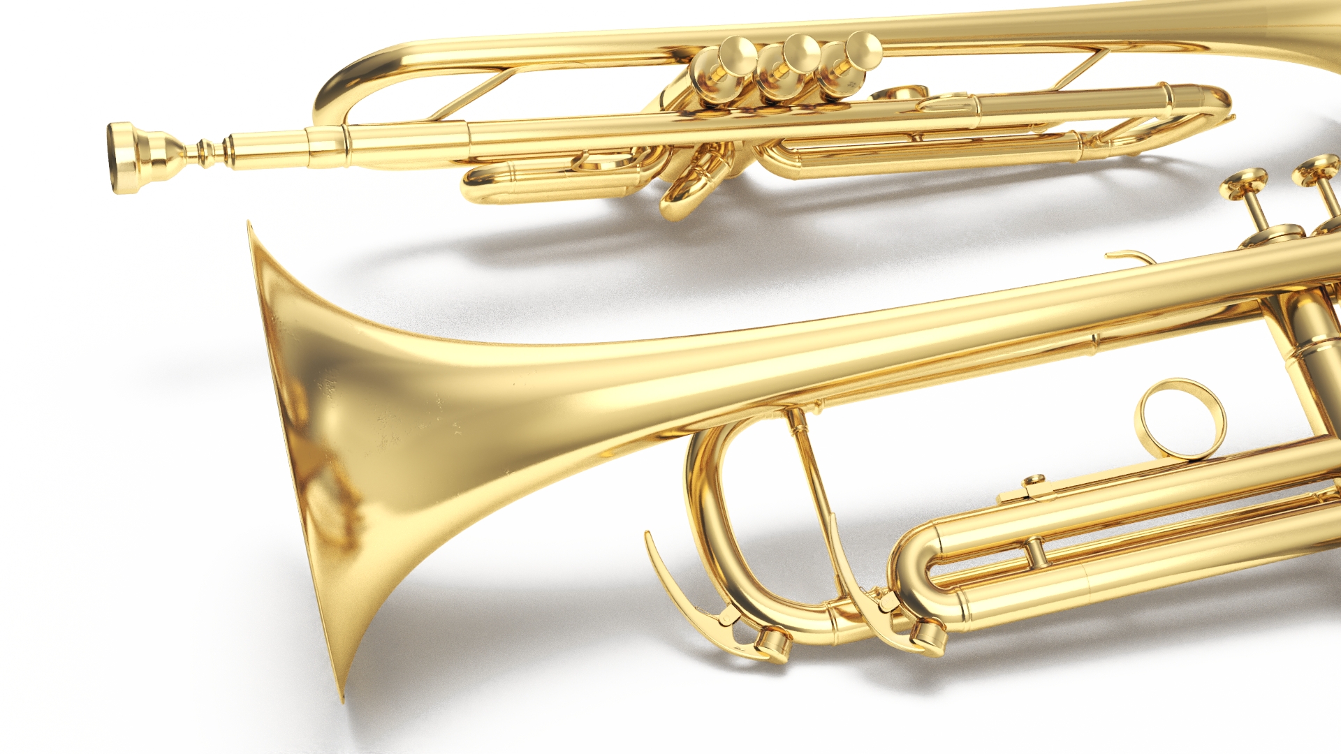 3D Classic Trumpet Instrument