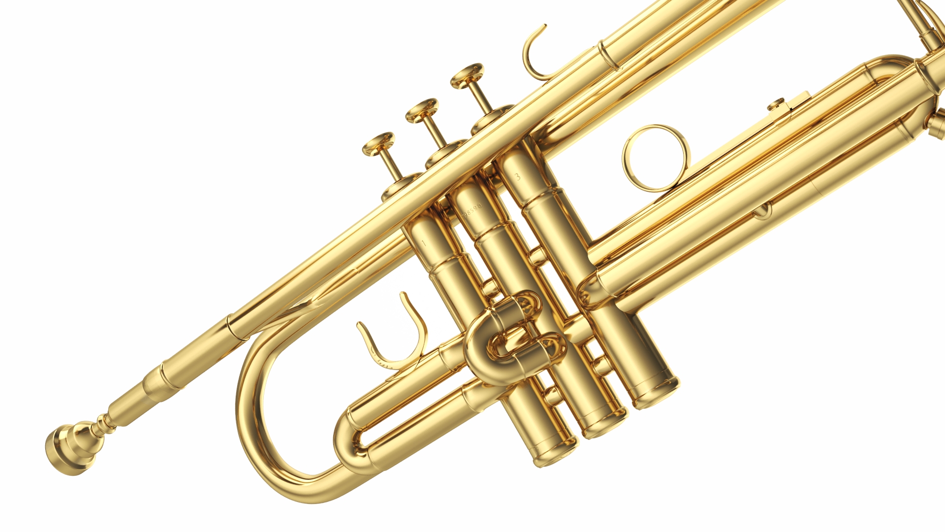 3D Classic Trumpet Instrument