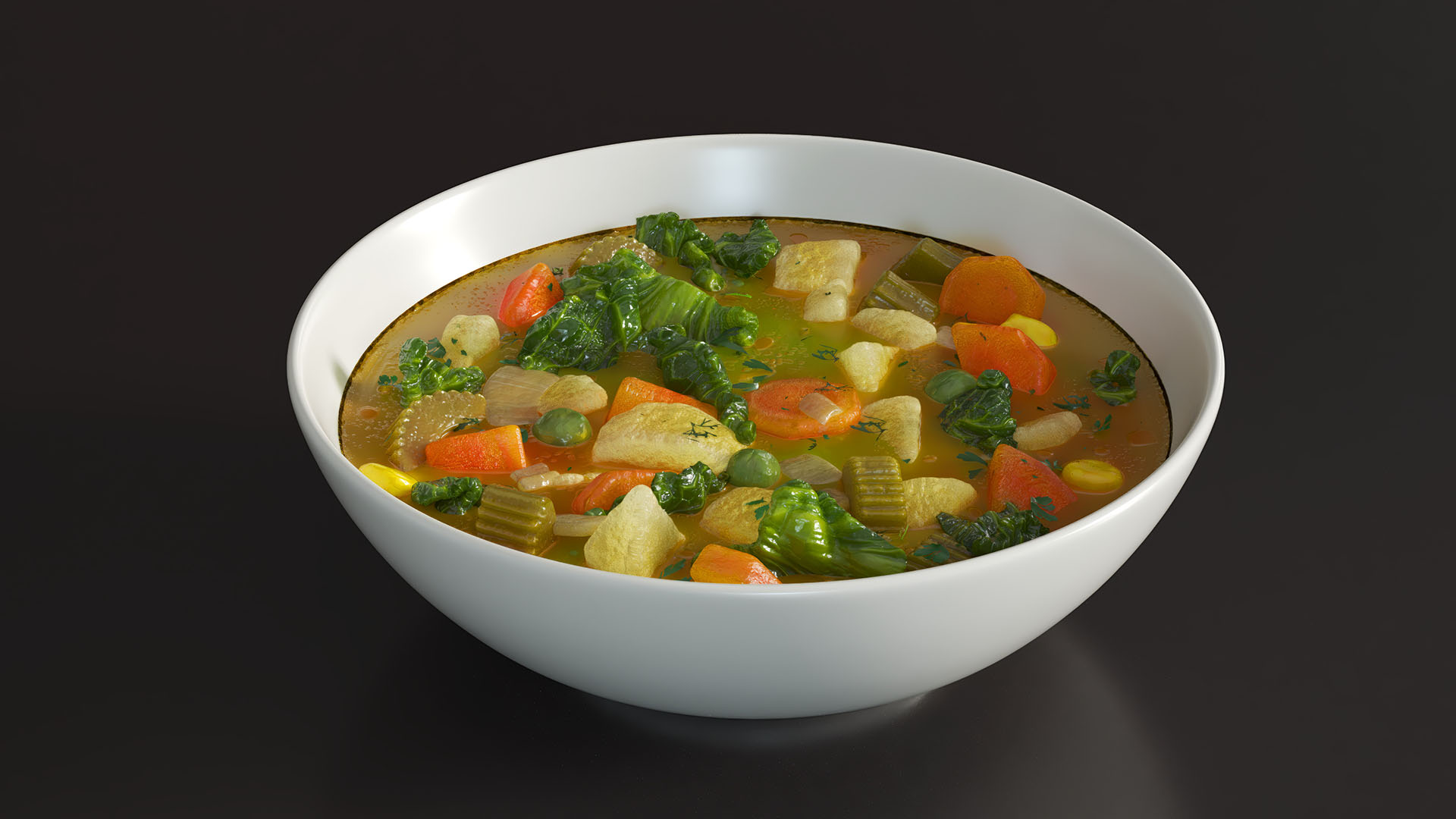 Vegetable Soup 3D model