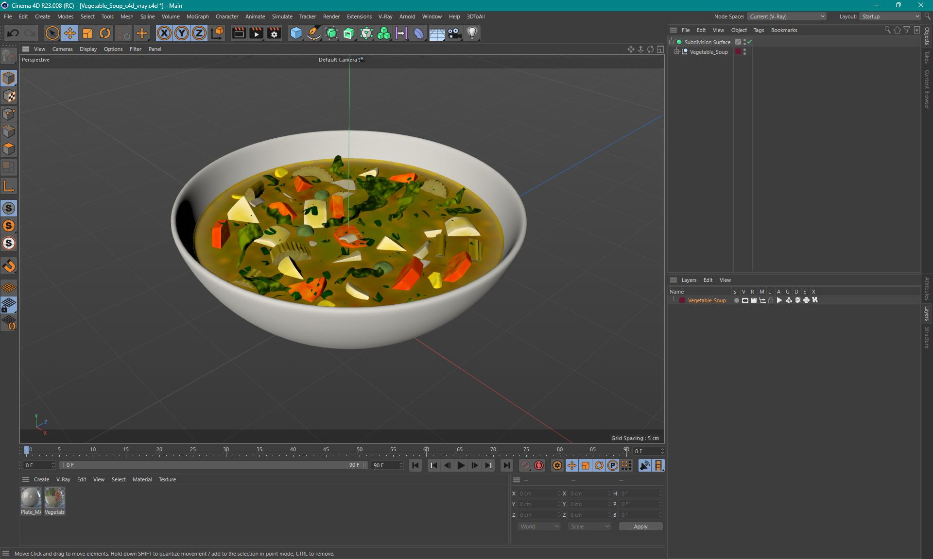 Vegetable Soup 3D model