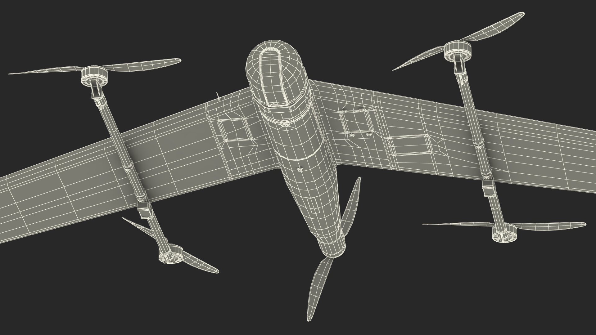 3D Unmanned Aerial Vehicle ZALA VTOL model