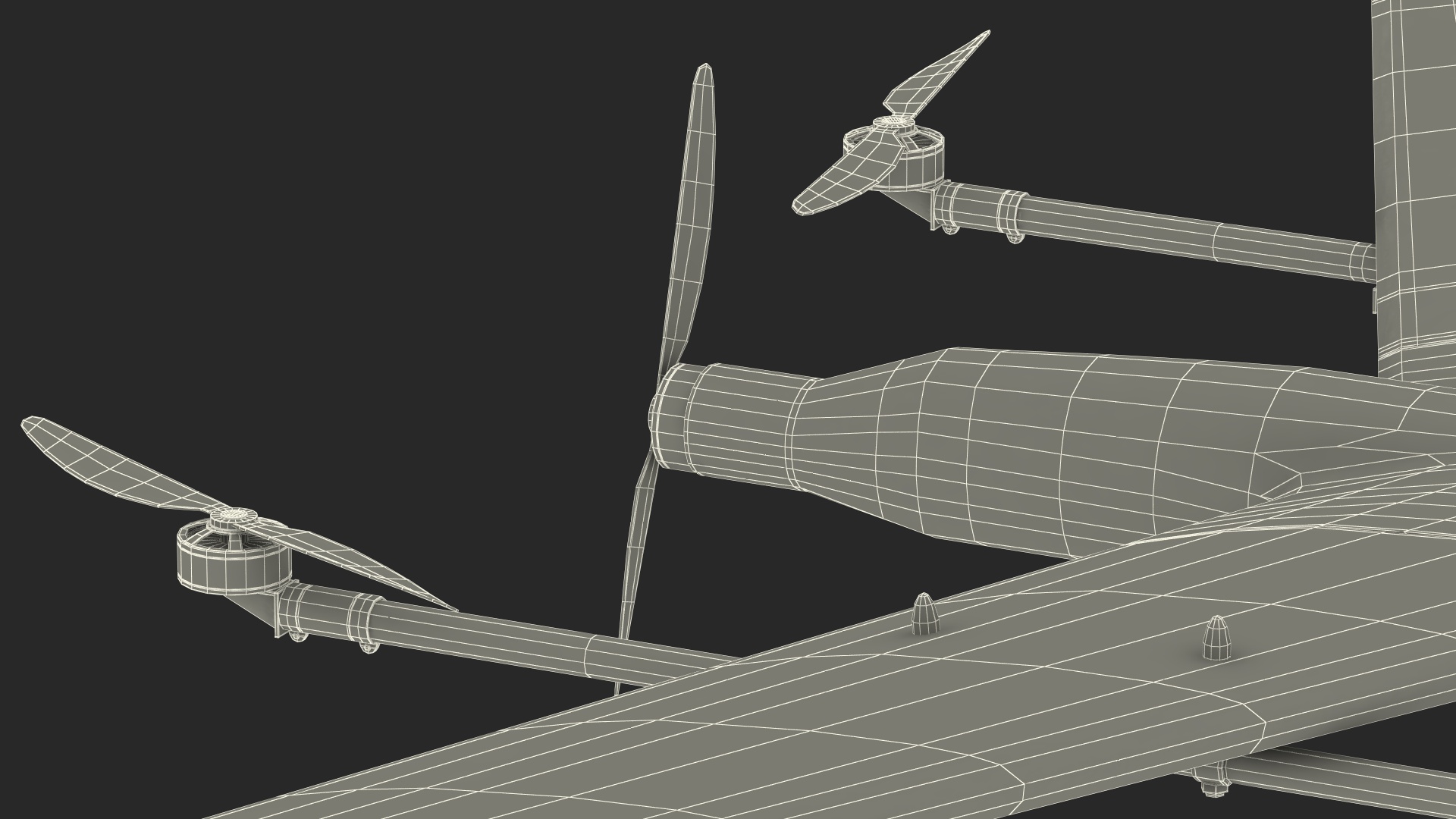 3D Unmanned Aerial Vehicle ZALA VTOL model