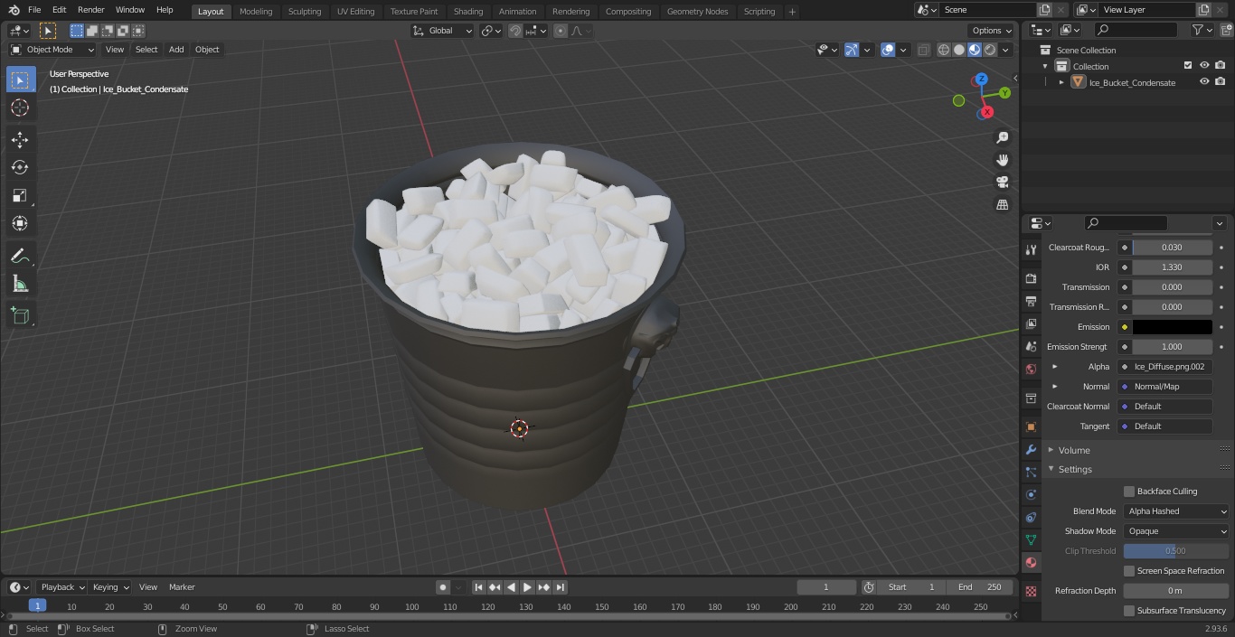 3D Ice Bucket Condensate