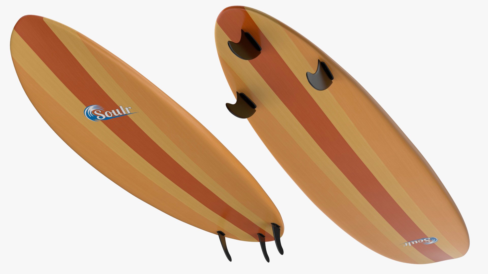 3D model Hybrid Funboard Surfboard