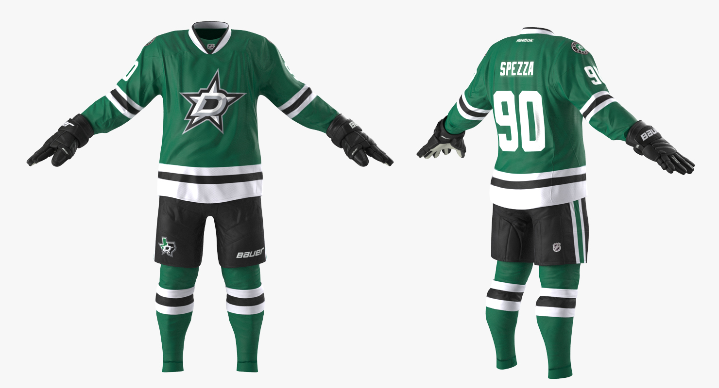 3D Hockey Player Dallas Stars